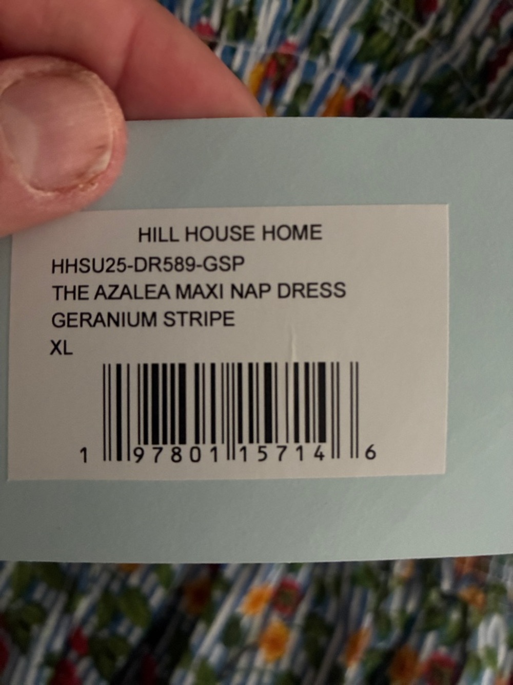 Hill House Azalea Maxi Nap Dress Geranium Stripe - Picture 5 of 5